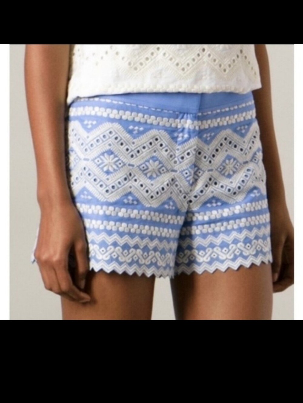 Tory Burch Veronique Embroidered Shorts